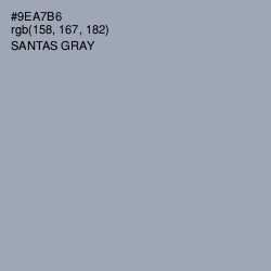 #9EA7B6 - Santas Gray Color Image